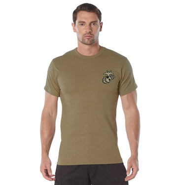 Construction detail of Rothco USMC Dogs of War T-Shirt, showing detailed construction features
