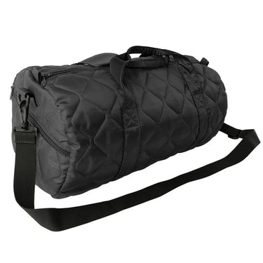 Rear angle of Rothco lightweight duffle bag, highlighting stitching and material grain