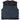 Rear angle of Legacy of Legends denim motorcycle vest, highlighting stitching and material grain