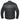 Alternate angle of Unik men's leather motorcycle jacket, highlighting construction detail