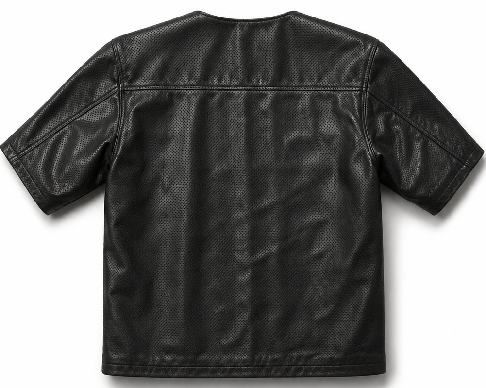 Hidden front zipper beneath covered snaps