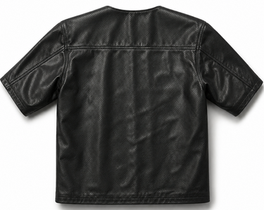 Legendary '3 Quarter Order' 3/4 Perforated Leather Sleeve Riding Shirt | Made in USA