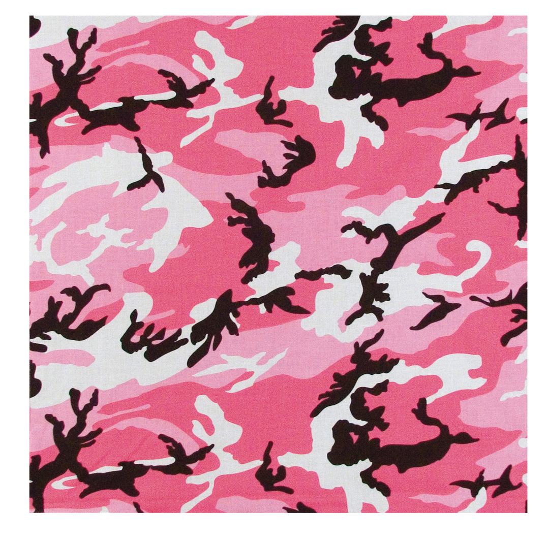 Colored Camo Bandana - Pink Camo by Rothco