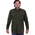 Size: XL Men's Heavyweight Solid Flannel Shirt B1