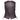 Construction detail of women's purple leather motorcycle vest, with closer view of trim and finish