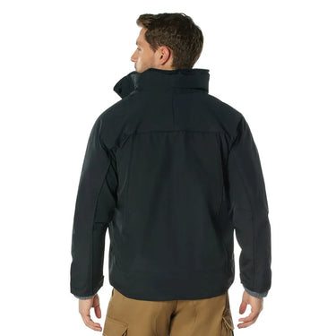 Rear view of All Weather 3-In-1 Jacket by Rothco, highlighting back construction