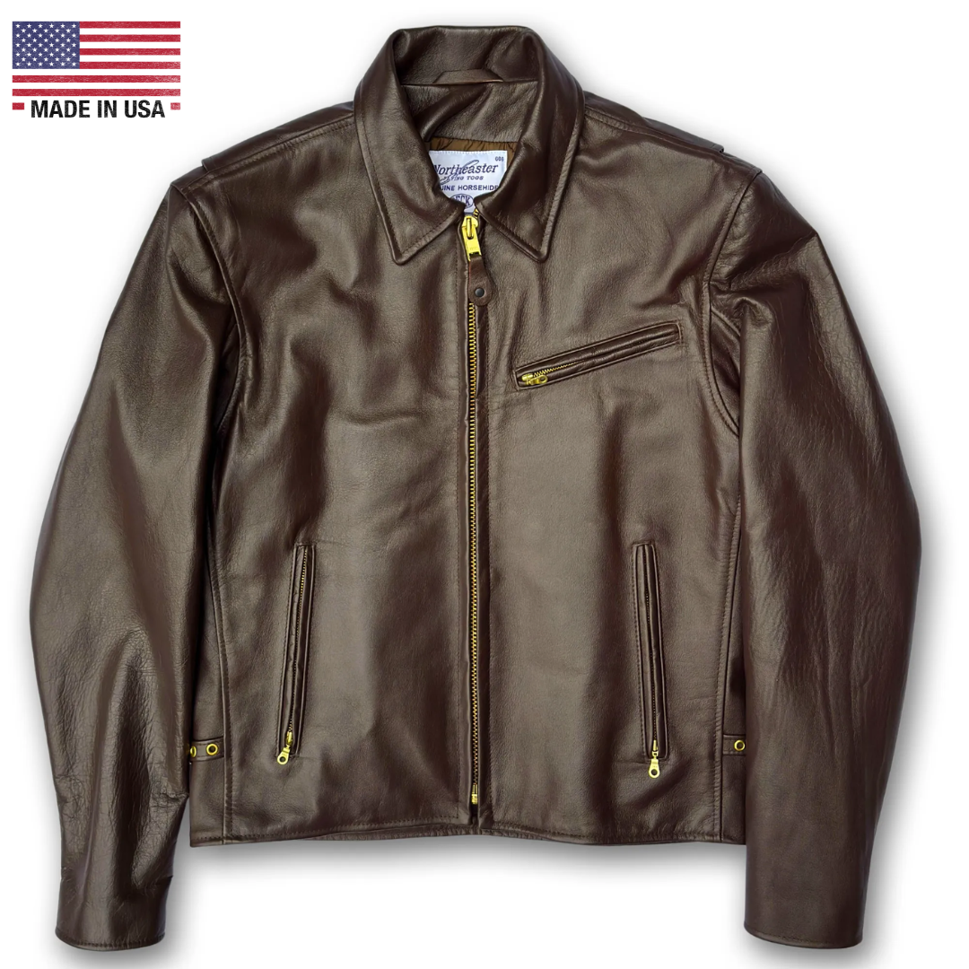 BECK® 777 Northeaster Flying Togs Brown Genuine Horsehide