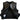 Open lining view of Legacy of Legends cropped chocolate denim twill motorcycle vest