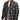 Front-facing shot of men's flannel black shirt, displayed flat for product detail