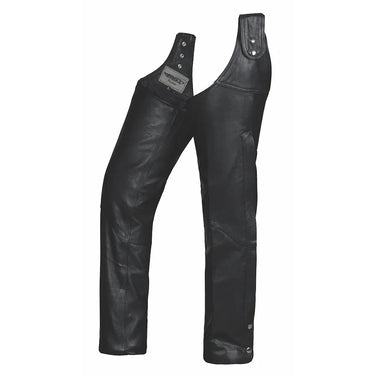 Main product view of Women's Rangler beltless leather chaps, displayed flat for product detail