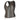 Front-facing view of Rustica - Womens Brown Leather Vest, shown on plain studio background