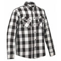 Men's Black and White Flannel Shirt by DERRINGER Flannel Co.