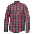 Men's Gray & Pink Flannel Shirt by DERRINGER Flannel Co.