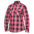 Derringer Womens Black and Pink Flannel Shirt