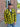 Lifestyle view of men's flannel yellow shirt, with additional view from another angle