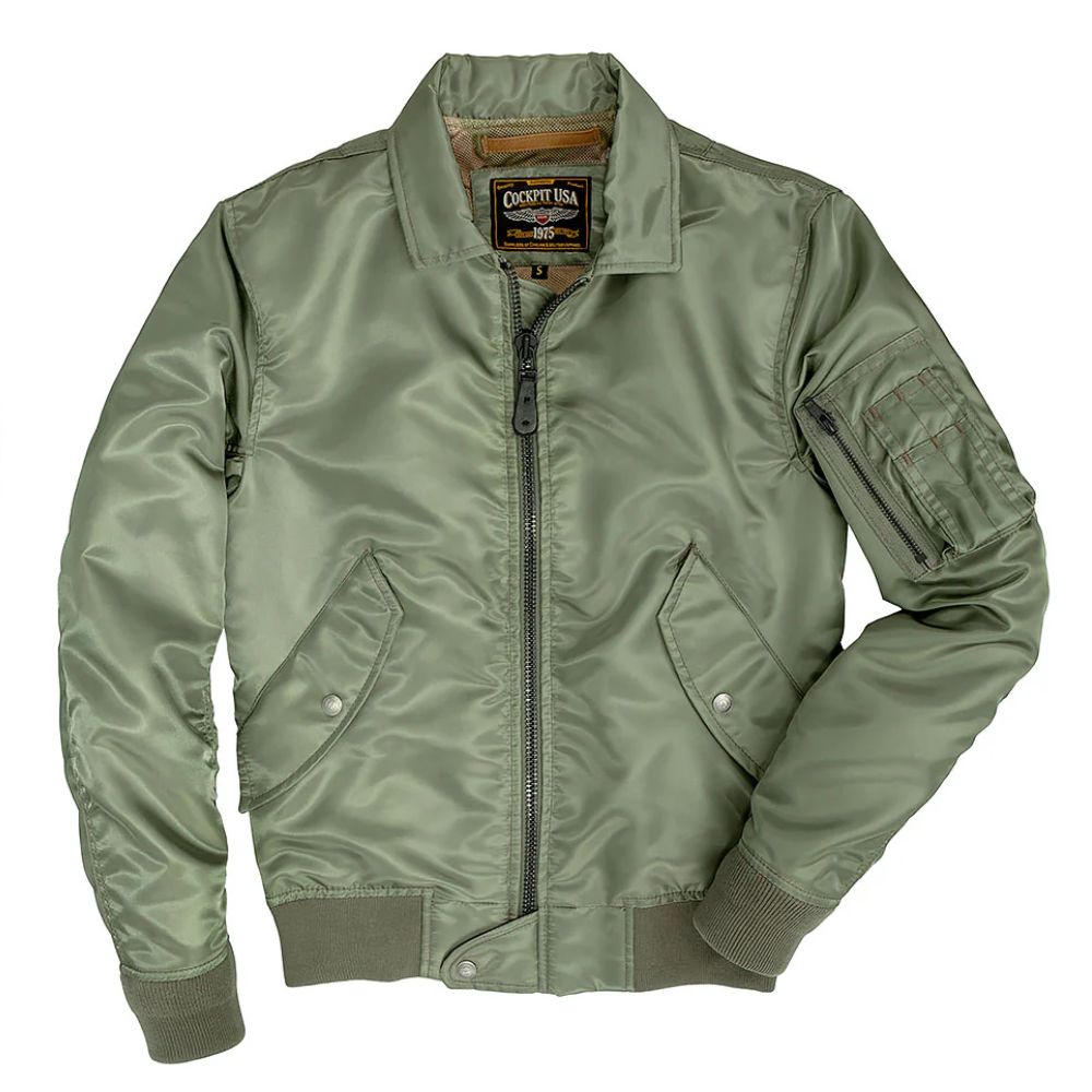 Size: Large Cockpit USA M-86 Flight Bomber Jacket - Final Sale Ships Same Day
