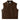 Front view of BECK® 501 Trucker Horsehide Vest in Chestnut Brown with dual flap chest pockets and vertical seams.