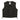 Front view of BECK® Northeaster Flying Togs 588 black horsehide motorcycle vest with snap buttons and side lacing, made in the USA