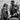 Black and white lifestyle photo of couple wearing BECK® leather jackets on motorcycle