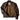 Open view of BECK® 732 Brown Horsehide Jacket showing quilted lining and inside label