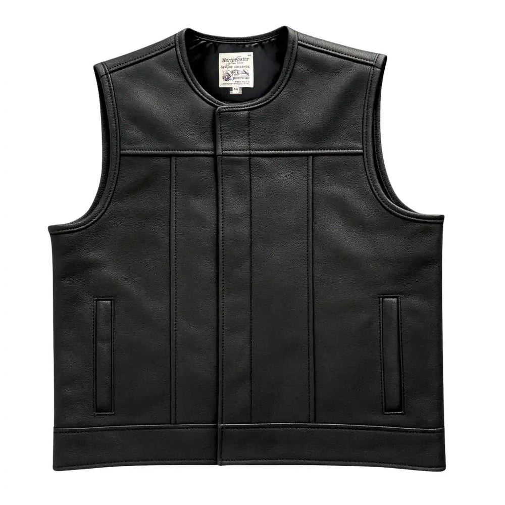 BECK® 882 Fitted Leather Horsehide Motorcycle Vest Black or Chestnut Brown