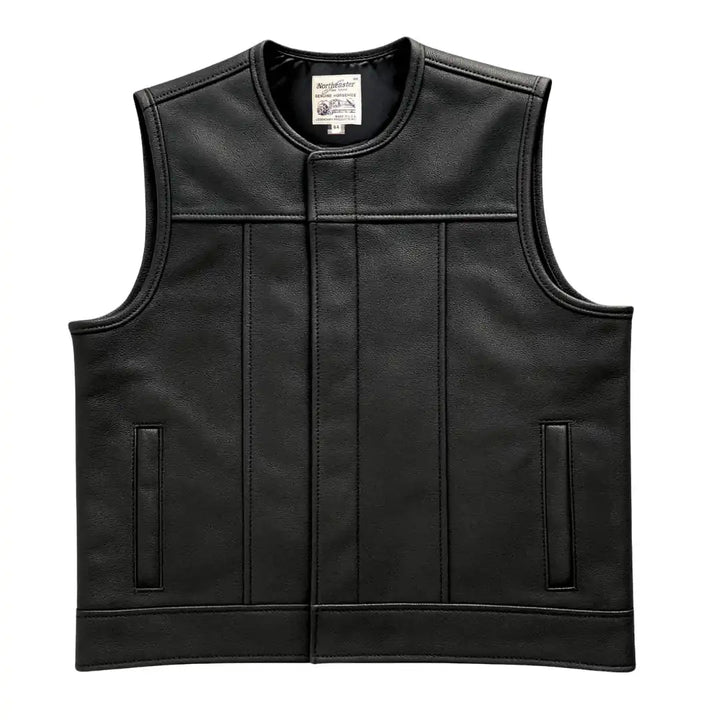 BECK® 882 Fitted Leather Horsehide Motorcycle Vest Black or Chestnut Brown