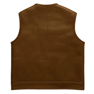 BECK 882 horsehide motorcycle vest, back panel (one-piece leather)