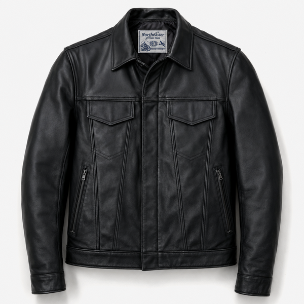 BECK® 501 Trucker Style Genuine Horsehide Motorcycle Jacket