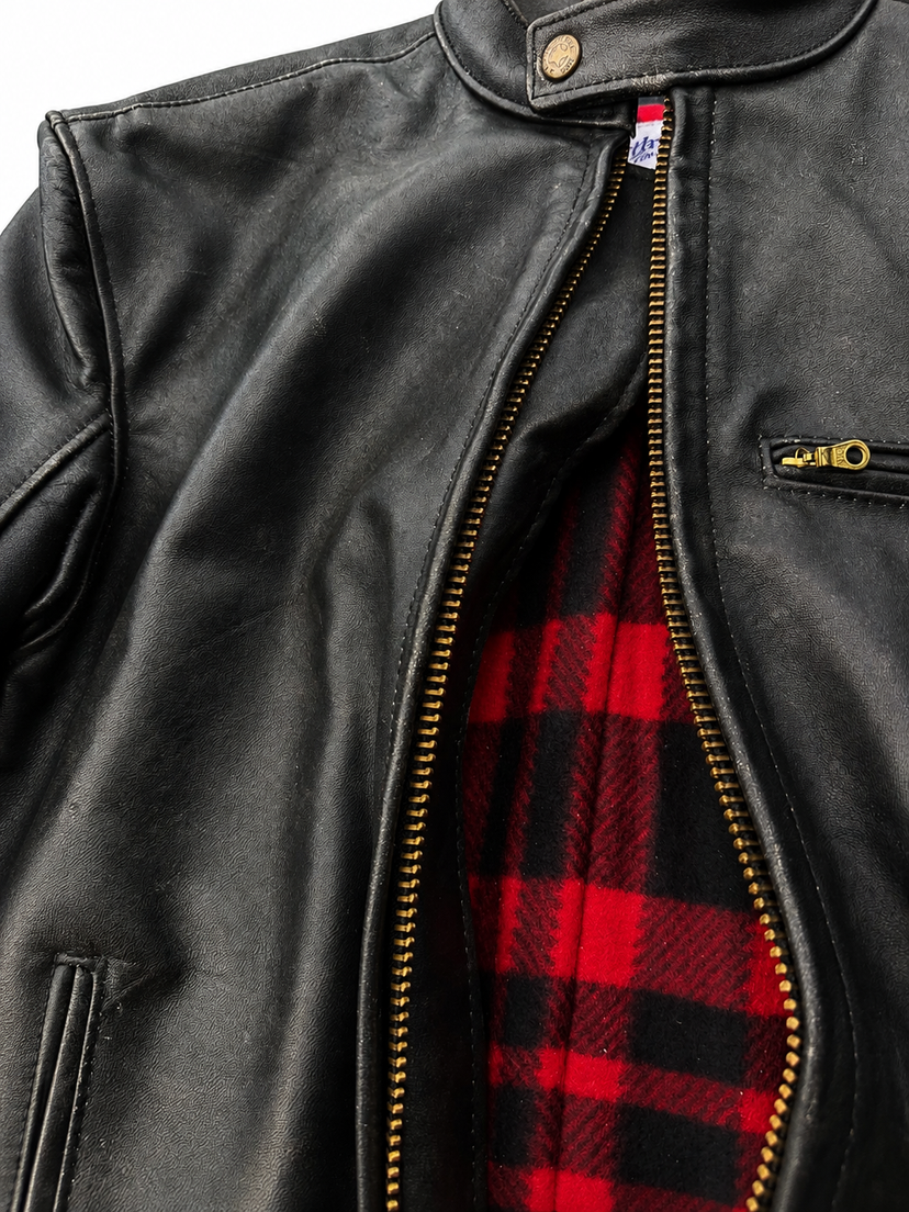 BECK® 666 Distressed Horsehide Leather Motorcycle Jacket