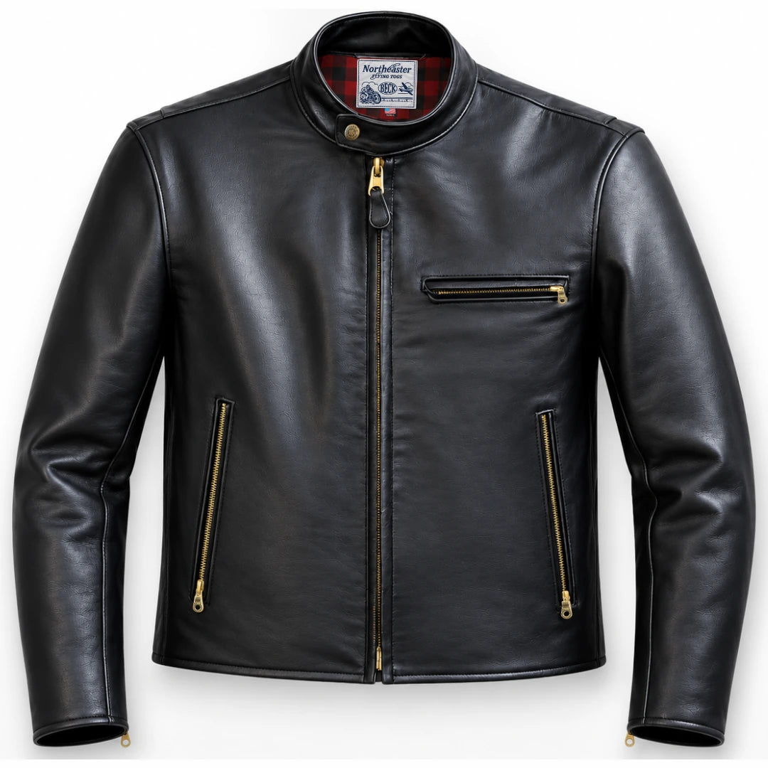 ウェア becks BECK® Northeaster Flying Togs 666 Distressed Horsehide Café Racer