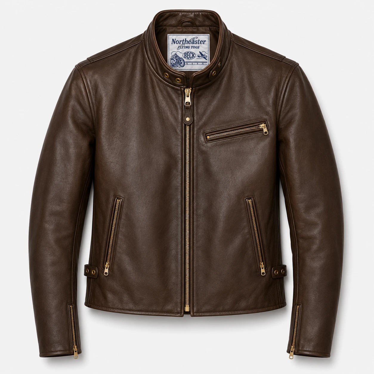 BECK® Northeaster Flying Togs 732 Horsehide Jacket Brown – Made in