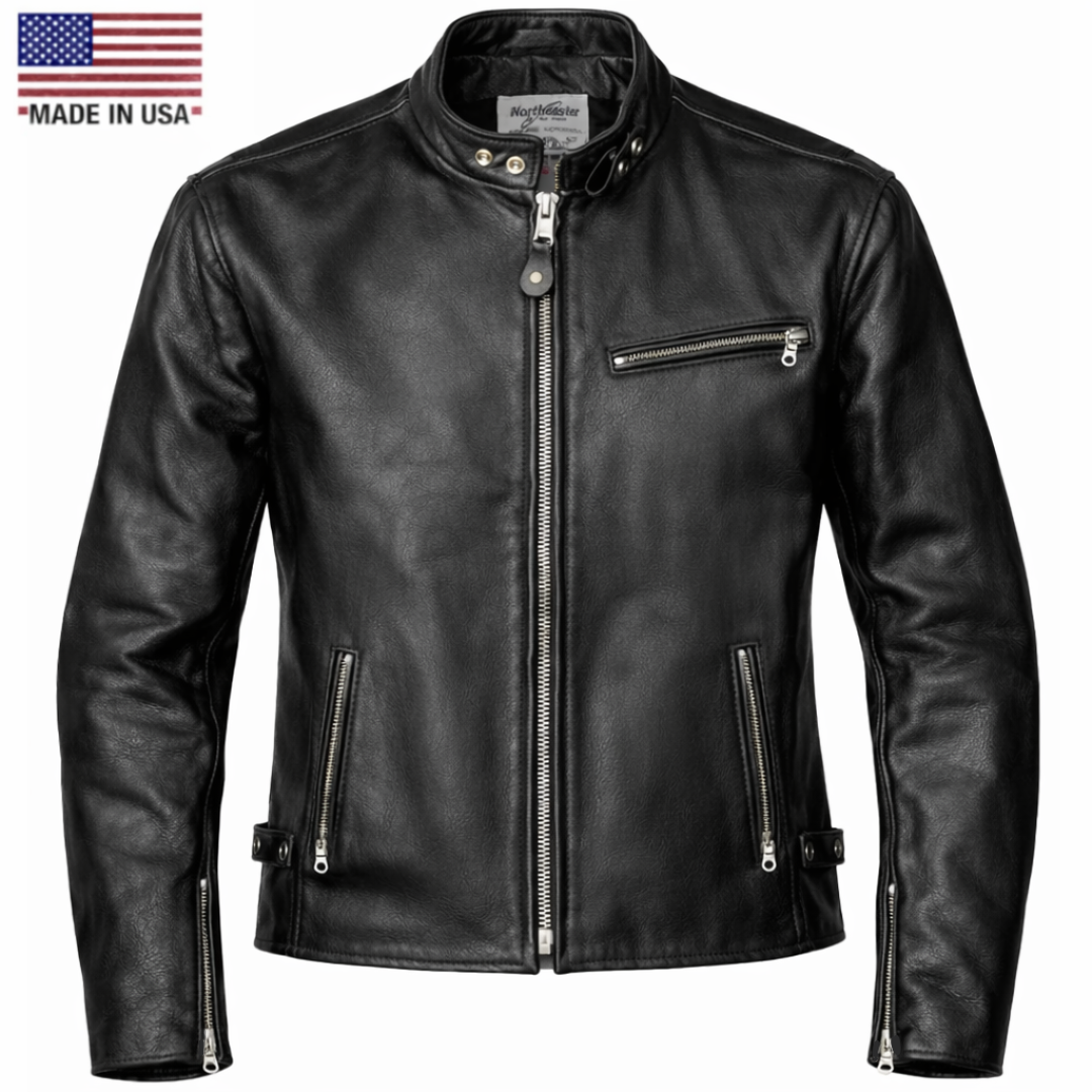 BECK® Northeaster Flying Togs 732 Horsehide Jacket Black – Made in BECK® Northeaster Flying Togs 732 Horsehide Jacket Black – Made in