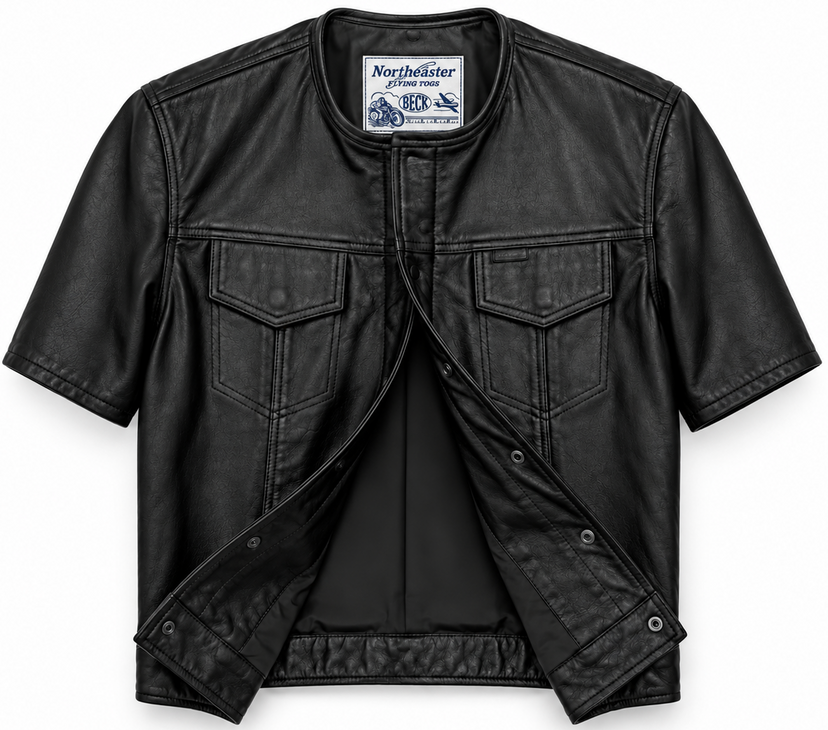 BECK® 202 Horsehide Leather Short Sleeve Riding Shirt | Made in USA