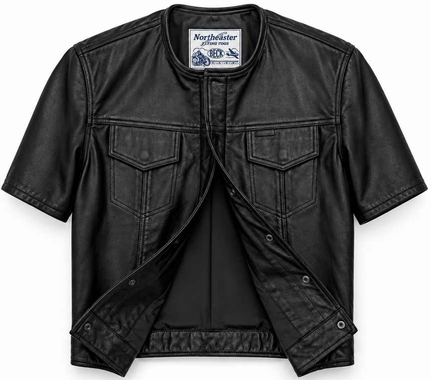 BECK® 202 Horsehide Leather Short Sleeve Riding Shirt | Made in USA