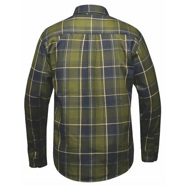 Black and Olive Green Flannel Shirt by DERRINGER Flannel Co. in black flannel — view 2 of 3