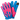 Legendary 'Spitfire' Neon Blue/Neon Pink Deerskin Short Wrist Touchscreen Motorcycle Gloves
