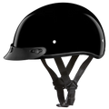 D.O.T. Daytona Skull Cap Jr.- Hi-Gloss Black