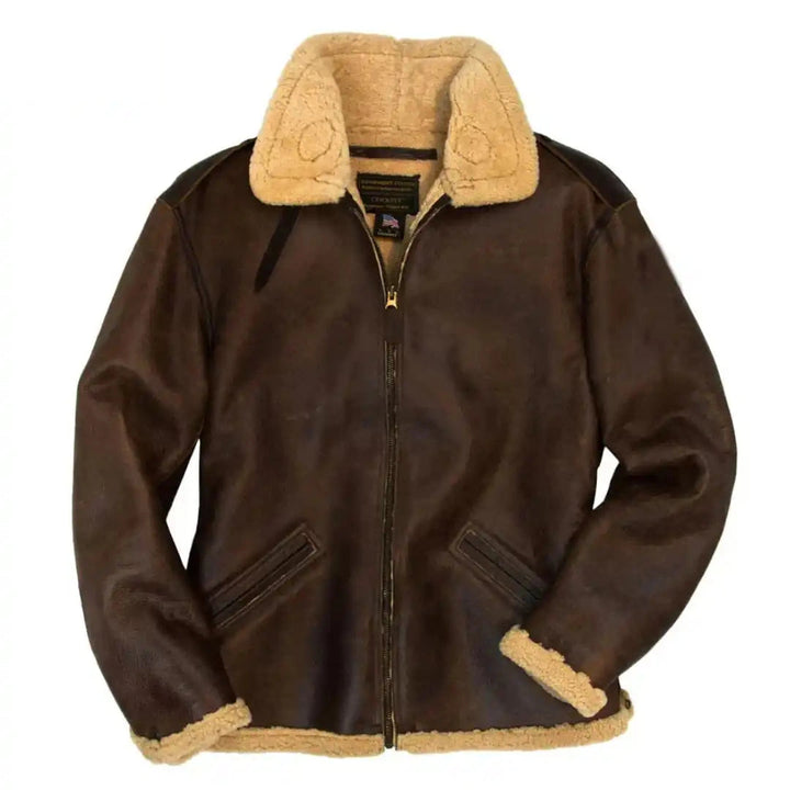 Cockpit USA Men's B-6 Shearling Bomber Jacket