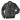 Front view of Cockpit USA Lightweight Pilot A-2 Leather Jacket in black goatskin with flap pockets and zip closure made in USA