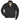 Black version of the Cockpit USA M-86 Flight Bomber Jacket, front view with classic nylon finish and angled pockets.