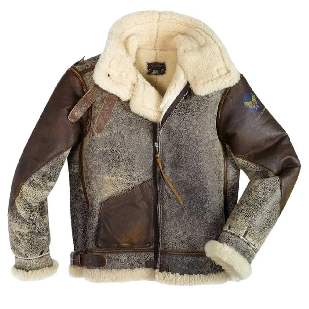 B3 Sheepskin Bomber Jacket | Shearling Bomber Jacket