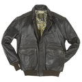 Cockpit USA Men's Antique Lambskin Leather A-2 Flight Jacket - Brown