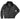 Front view of black Cockpit USA A-2 leather flight jacket with removable fur collar made in USA
