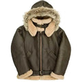 Cockpit USA Men’s Dunkirk Hooded R.A.F. Sheepskin Bomber Jacket | Made in USA