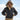 Model wearing Cockpit USA Men's Dunkirk RAF Bomber Jacket with hood up