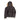 Front view of Cockpit USA Men's Hooded B-3 Bomber Jacket with cream shearling collar and cuffs