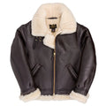 Cockpit USA Men's Hooded B-3 Sheepskin Bomber Jacket