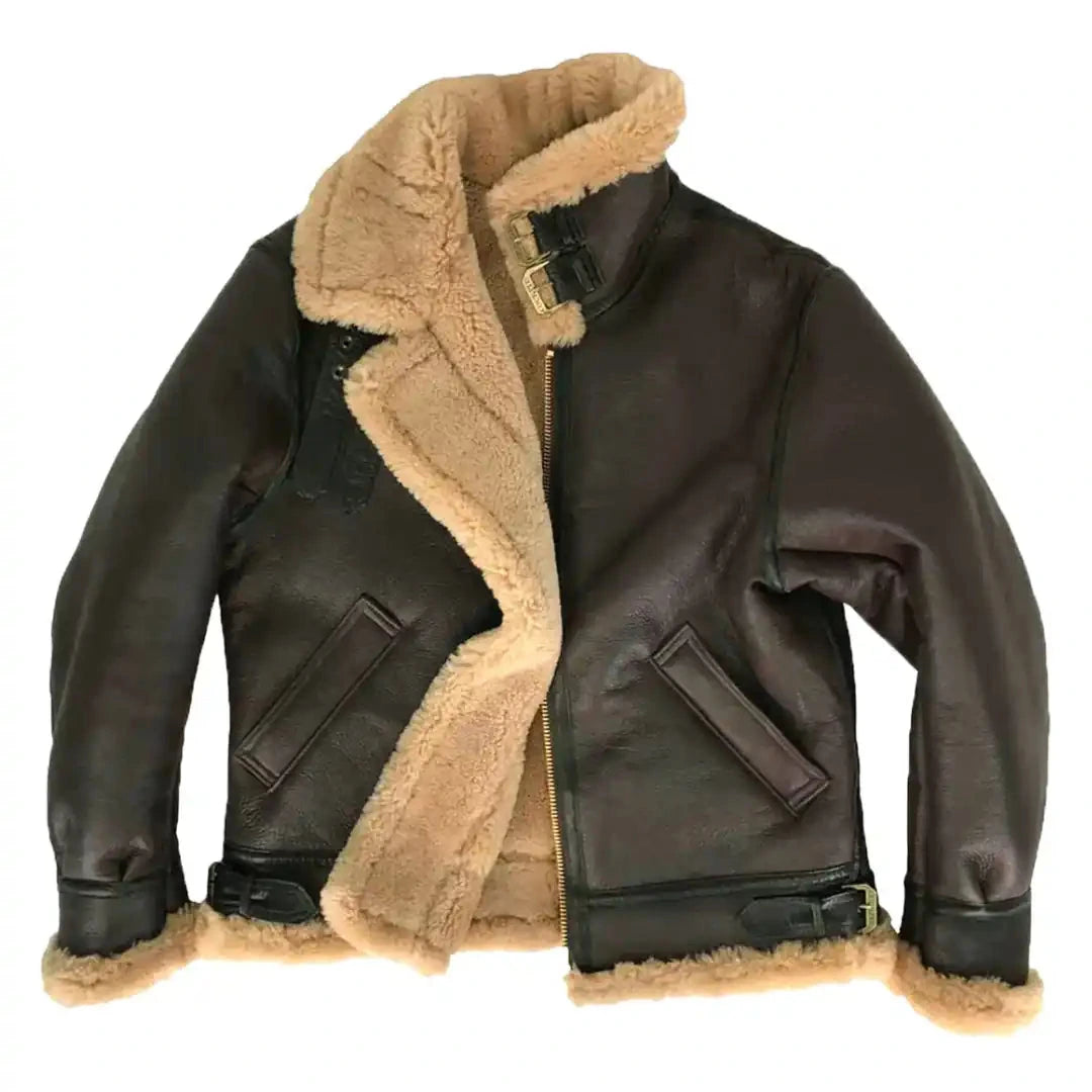 B-3 Leather Bomber Jacket | Men's Sheepskin Jacket – Legendary USA B-3 Leather Bomber Jacket | Men's Sheepskin Jacket – Legendary USA