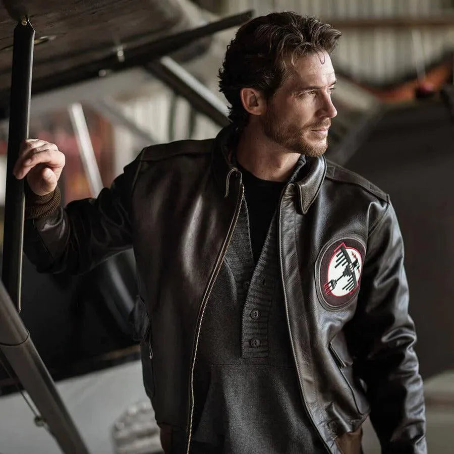 Cockpit USA Men's Tokyo Raiders Horsehide A-2 Flight Jacket | Made In USA
