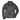 Front view of Cockpit USA Men's USN Carrier Leather Jacket with buttoned flap pockets made in USA